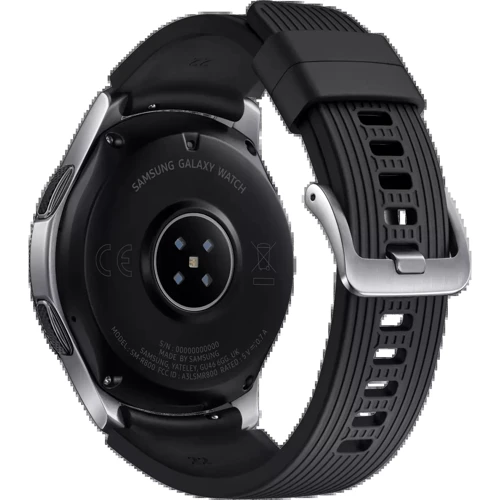 Смарт-годинник Samsung Galaxy Watch 46mm (SM-R800) Silver Approved Вітринний зразок: Причина уцінки Активовані, вітринний зразок, гарний стан, повна комплектація: коробка, зарядка, годинник