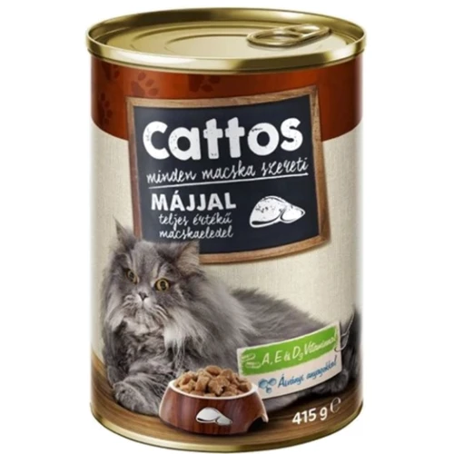 Влажный корм Cattos для взрослых кошек с печенью 5х415 г (5999883273074): Тип Влажный корм