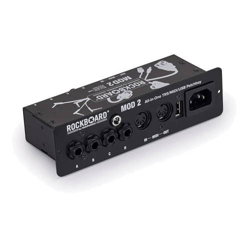 Педалборд ROCKBOARD RBO B MOD 2 V2 - All-in-One TRS, Midi & USB Patchbay
