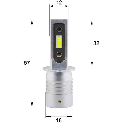 LED лампы Sho-Me F3 H3 20W: Цветовая температура, K 6500
