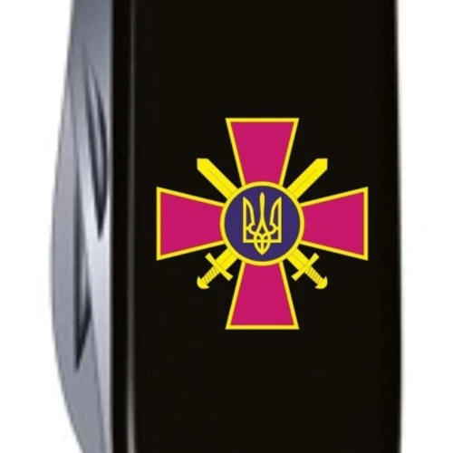 Мультитул Victorinox Spartan Army 91мм/12 функций/черный /Эмблема СВ ВСУ (1.3603.3_W0020u): Количество инструментов 12