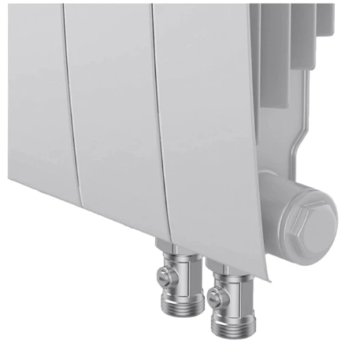 Радіатор із нижнім підключенням Royal Thermo BiLiner 350/Bianco Traffico VR - 8 секцій: Кількість пластин 1