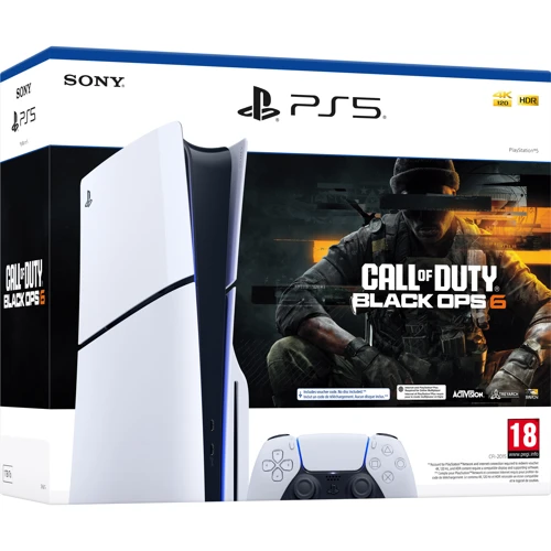 Игровая приставка Sony PlayStation 5 Slim 1TB Call of Duty: Black Ops 6 Bundle: Процессор AMD Ryzen Zen 2, 8 ядер 16 потоков, 3.5 ГГц / RDNA 2, 2.23 ГГц