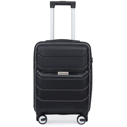 Чемодан Semi Line 20" (S) Black (T5618-1) (DAS302317): Тип ручки Телескопическая ручка, Короткая ручка