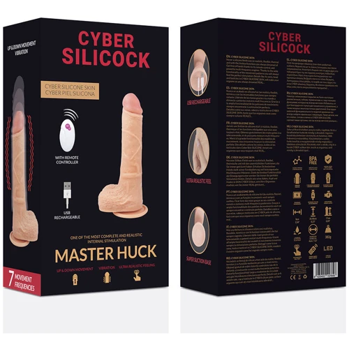 Фаллоимитатор с вибрацией и фрикциями CYBER SILICOCK Master Huck