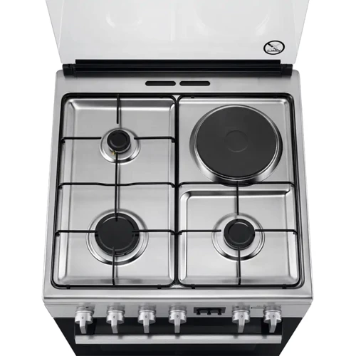 Плита комбинированная Electrolux LKM660200X: Тип духовки электричеcкая