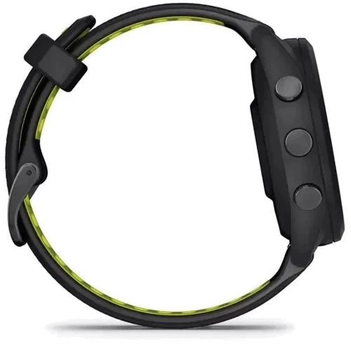 Смарт-часы Garmin Forerunner 265S Black Bezel and Case with Black/Amp Yellow Silicone Band (010-02810-13): Особенности Компас, С большой автономностью, Водонепроницаемые