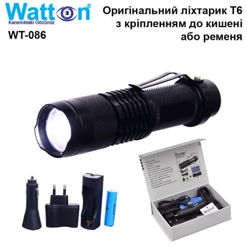 Ліхтар туристичний Watton WT-086: Сертифікат захищеності IP66