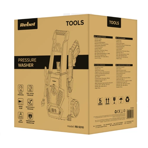 Мийка високого тиску Rebel LT303: Продуктивність (л / год) 330