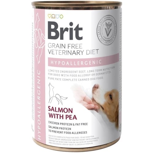 Вологий корм Brit GF Veterinary Diets Dog Hypoallergenic для собак з харчовою алергією 400 г (8595602535873)