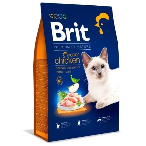 Сухий корм Brit Premium Indoor Chicken для домашніх котів М'ясна тарілка курка 1.5 кг + 4 паучі (2700000049600): Тип Сухой корм