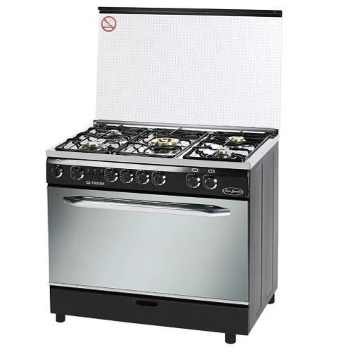 Газова плита Fresh N90 G5 / 01 (60x90) (чорний / нержавіюча сталь): Управління механічне