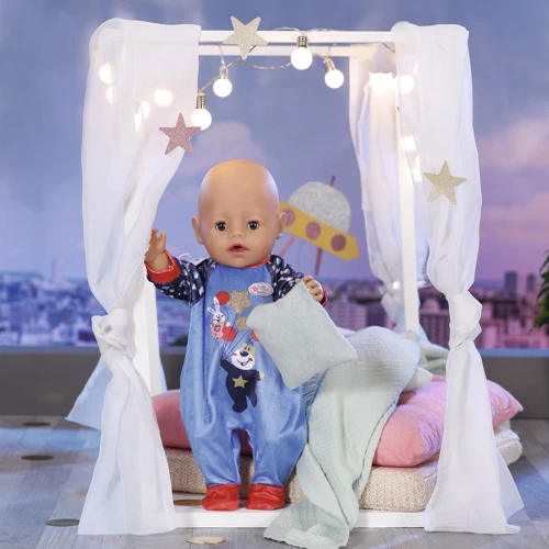 Одяг для ляльки BABY BORN серії "День Народження" - Святковий комбінезон (на 43 cm, синій) фото 6