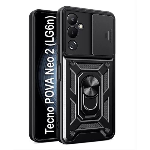 Аксессуар для смартфона BeCover Military Black for Tecno POVA Neo 2 (LG6n) (709153): Материал силикон