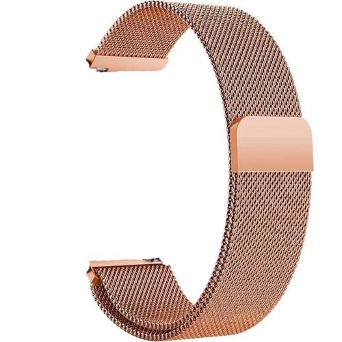 Ремешок BeCover Milanese Style 20mm Rose Gold for Amazfit Bip Lite/Bip S Lite/Bip 3/Bip 3 Pro/GTR 42mm/GTS/TicWatch S2/TicWatch E/GTS 3/GTS 2 mini (707684)