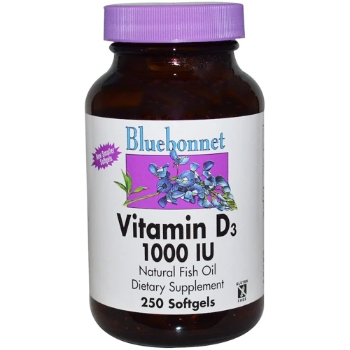 Bluebonnet Nutrition, Vitamin D3, 1000 IU, 250 Softgels (309)
