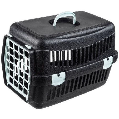 Переноска AnimAll CNR-102В для кошек и собак 48.5х32.5х32.5 см черная с дверью в ассортименте (2000981203344) фото 2