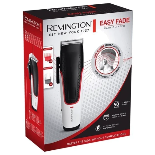 Машинка для стрижки (тример) Remington HC500 E51 Easy Fade Hair Clipper: Матеріал лез сталь