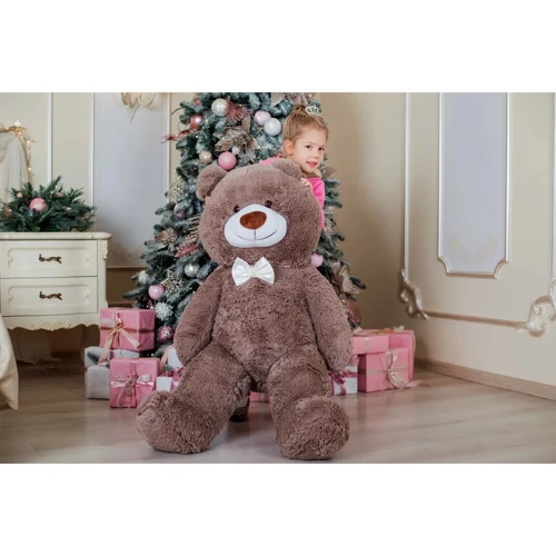 Мягкая игрушка Бенжамин +сердце 135/50 см капучино