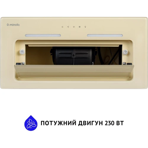 Вытяжка Minola HBI 6873 IV GLASS 1200 LED Line: Рекомендуемая площадь помещения (при высоте 2,7 м), м² 28.5