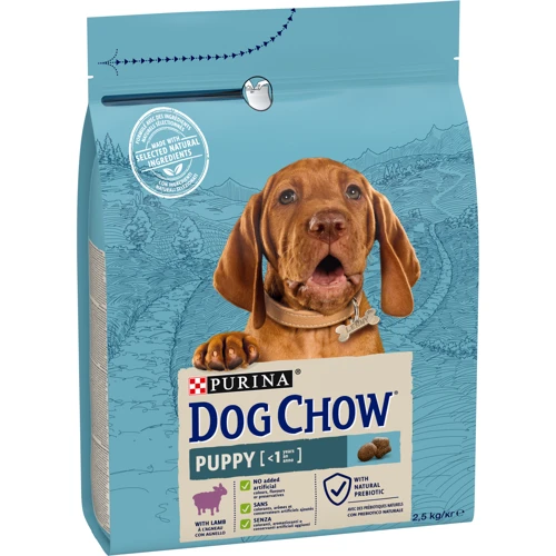 Сухий корм Purina Dog Chow Puppy для цуценят зі смаком ягняти 2.5 кг (7613034488657) фото 8