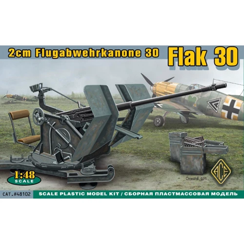 Модель Ace Немецкая зенитка 2cm Flak 30 (ACE48102)