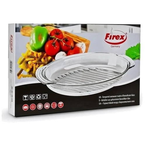Противень для выпечки Firex термостекло 1.7 л (236759): Форма овальная