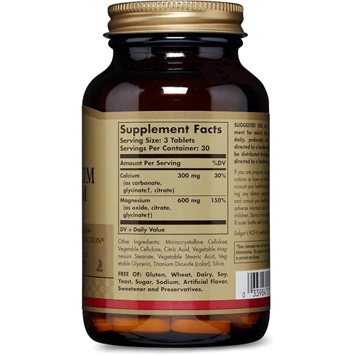 Solgar Chelated Magnesium Calcium 2:1 90 Tablets: Тип Магний + Кальций