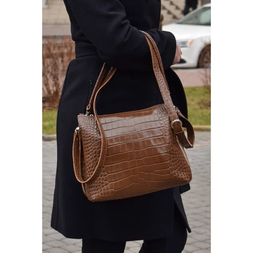 Женская сумка-мешок ARTiS Bags коричневая (17406106): Тип ручки Со съемным ремнем, Со съемной ручкой, Плечевой ремень, Длинная ручка