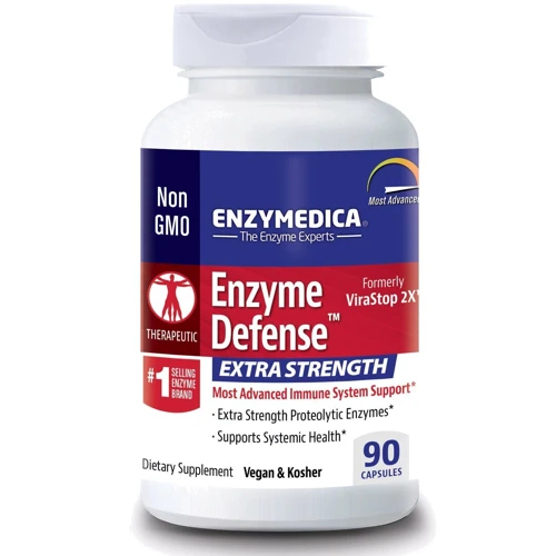 Enzymedica Enzyme Defense (Formerly ViraStop) Extra Strength Ферменты для иммунитета 90 капсул