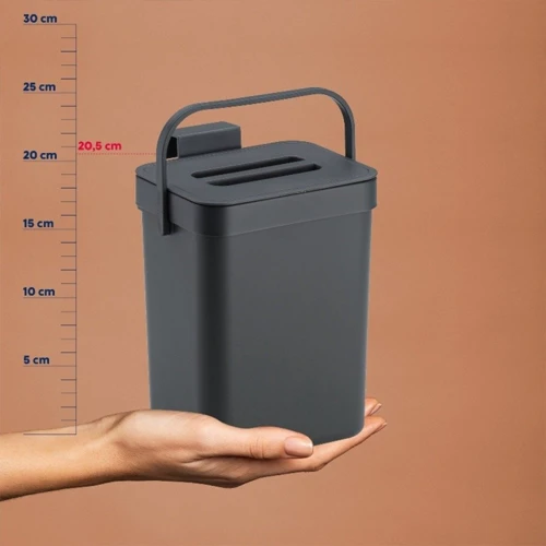 Відро для органічних відходів KELA Paulo темно-сіре 2.3 л (12138)