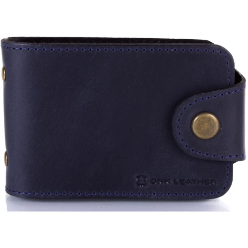Чоловік Картхолдер DNK Leather темно-синій (DNK-Cards-Hcol-K): Матеріал Натуральна шкіра