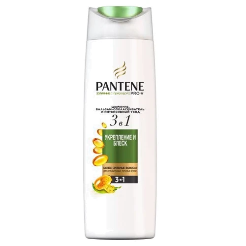 Pantene Шампунь, бальзам-ополаскиватель и интенсивный уход 3в1 Укрепление и блеск 360 ml