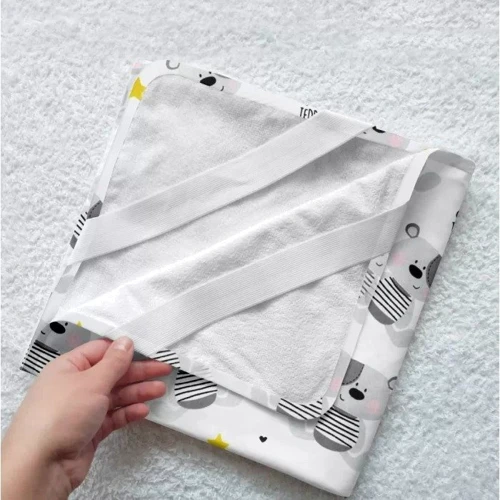 Пелюшка непромокальна Cosas Diaper Bear Teddy Grey 70х120 см (4822052071038) фото 2