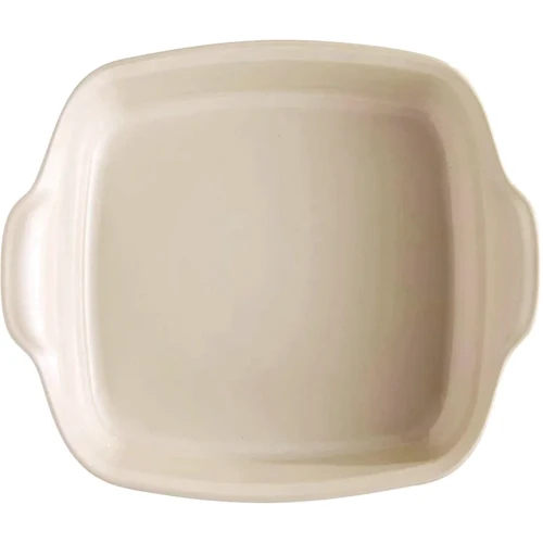 Форма для запекания Emile Henry Ovenware 1.8 л 28x24 см керамическая кремовая (022050): Крышка Нет