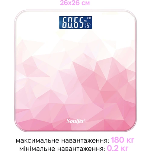 Весы напольные Sonifer SF-1909 pink
