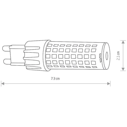 Лампа Nowodvorski 9197 Bulb g9 led G9 1x7W 3000K 750Lm: Тип цоколя G9