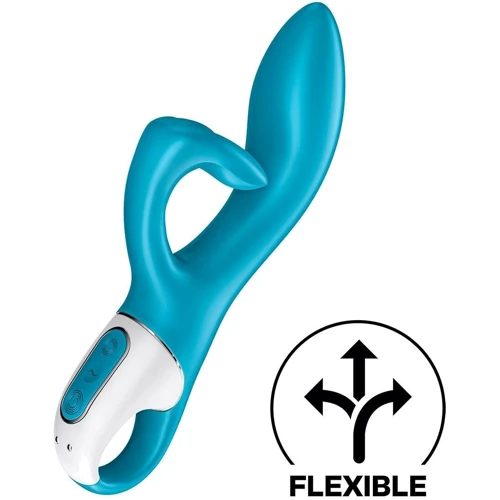 Вибратор кролик с тройным отростком Satisfyer Embrace me Turquoise
