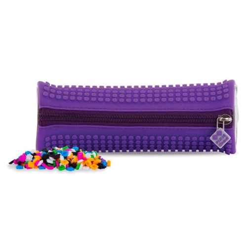 Пенал круглый Pixie Crew Crazy Colors фиолетовый (PXA-05-W14): Материал Силикон, Неопрен