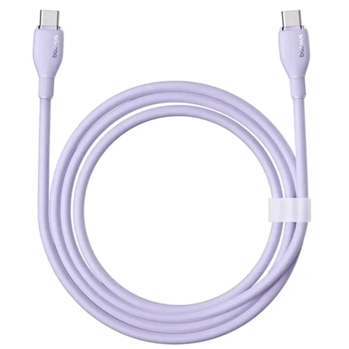 Кабель Baseus Cable USB-C to USB-C Pudding Series Charging Cable 100W 2m Purple (P10355702511-01) фото 4