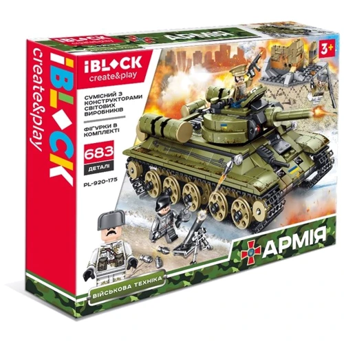 Конструктор IBLOCK PL-920-175 АРМІЯ, 683дет.