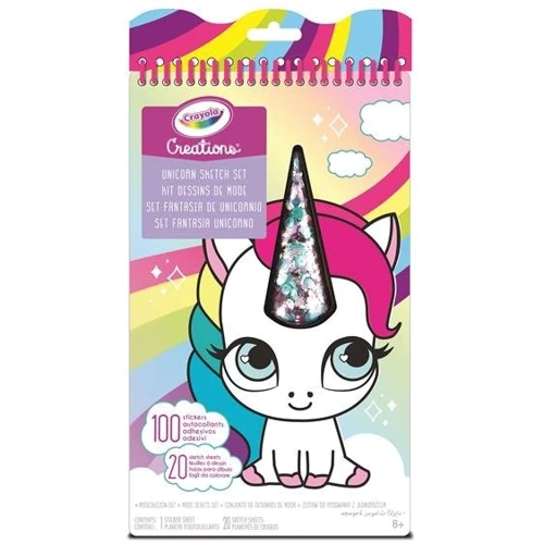 Раскраска Crayola Creations Единорог 20 страниц и наклейки (04-1174)
