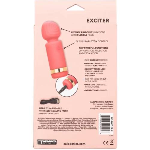 CalExotics Slay Exciter мини вибромассажер, 9.5x3.25 см