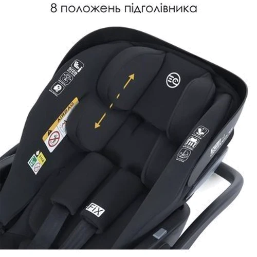 Дитяче автокрісло EL Camino 0-13 кг ME 1110 i-FIX jet black фото 7