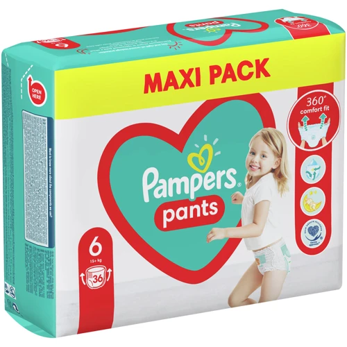 Подгузники Pampers трусики Pants Giant Размер 6 (15+ кг) 36 шт. (8006540069028) фото 10