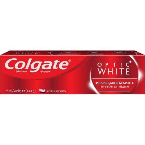 Colgate Зубная паста Optic White отбеливающая 75 мл: Объем, мл 75
