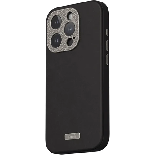 Чехол для iPhone Moshi Napa Slim Hardshell Case Midnight Black (99MO231103) for iPhone 15 Pro: Цвет черный
