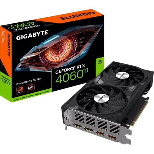 Відеокарта GIGABYTE GeForce RTX 4060 Ti WINDFORCE OC 8G (GV-N406TWF2OC-8GD) UA: Розрядність шини пам'яті, біт 128