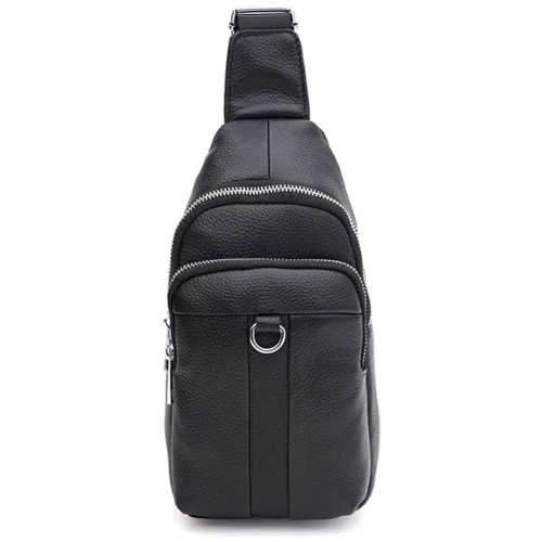 Мужская сумка-слинг Keizer черная (K18006bl-black)
