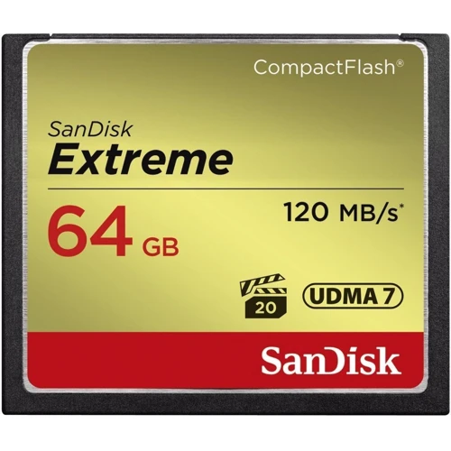 Карта памяти SanDisk 64GB CompactFlash Extreme (SDCFXSB-064G-G46)